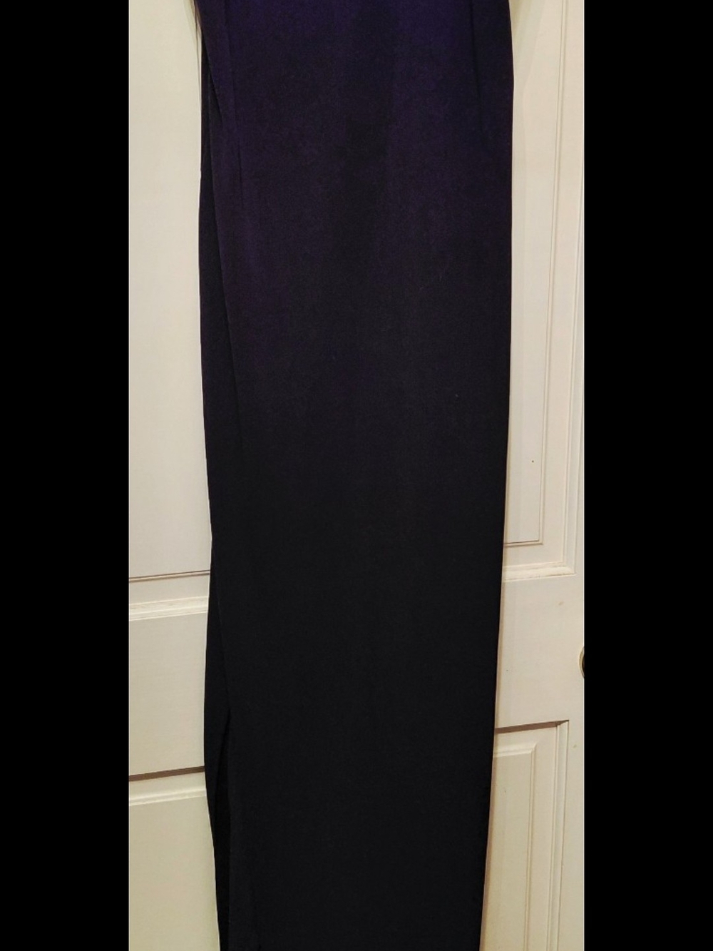 Nicole Miller Strapless Jet Black Maxi/Floor Length Dress